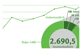Anbau Nachwachsender Rohstoffe in Deutschland; Quelle: FNR (2017)